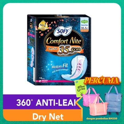 SOFY - Comfort Nit Side Gathers SlimWing 35.5cm 14S