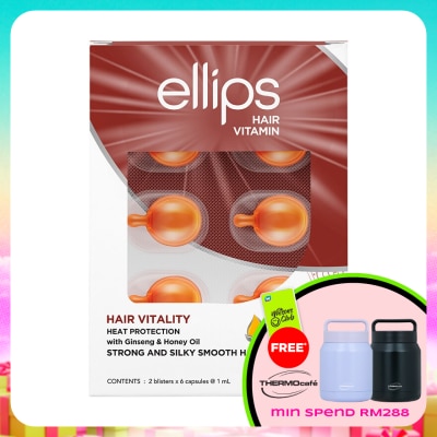ELLIPS - Hair Vitamin With Ginseng & Honey Oil 2 x 6's