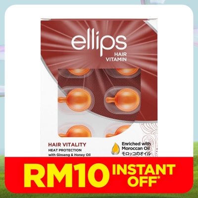 ELLIPS Hair Vitamin With Ginseng & Honey Oil 2 x 6's