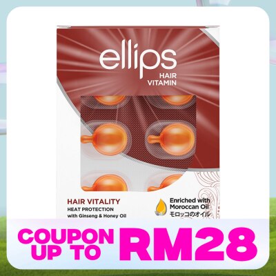 ELLIPS Hair Vitamin With Ginseng & Honey Oil 2 x 6's