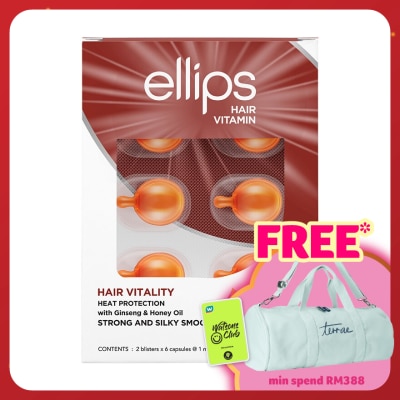 ELLIPS Hair Vitamin With Ginseng & Honey Oil 2 x 6's
