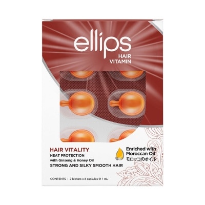 ELLIPS Hair Vitamin With Ginseng & Honey Oil 2 x 6's