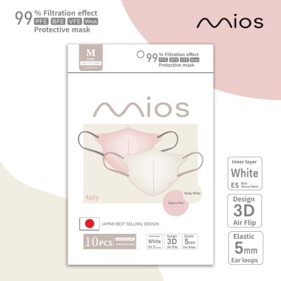 MIOS 3D Air Flip 10s Sakura Pink & Teddy White