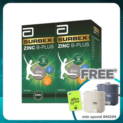 SURBEX Zinc 2 x 60's (*MAL Item)