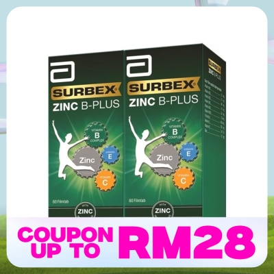 SURBEX Zinc 2 x 60's (*MAL Item)