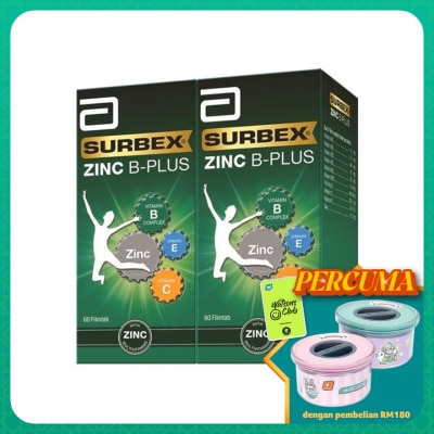 SURBEX Zinc 2 x 60's (*MAL Item)