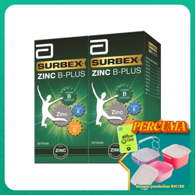 SURBEX - Zinc 2 x 60's (*MAL Item)