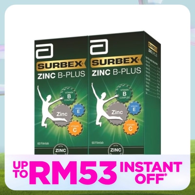 SURBEX Zinc 2 x 60's (*MAL Item)