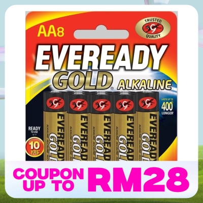 EVEREADY Gold Alkaline Battery AA 8 pcs/pack