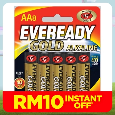 EVEREADY Gold Alkaline Battery AA 8 pcs/pack