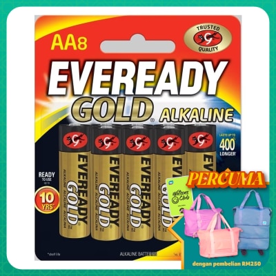 EVEREADY Gold Alkaline Battery AA 8 pcs/pack