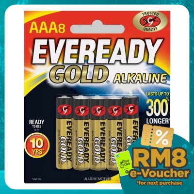 EVEREADY Gold Alkaline Battery AAA 8pcs/pack