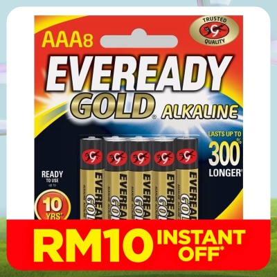 EVEREADY Gold Alkaline Battery AAA 8pcs/pack