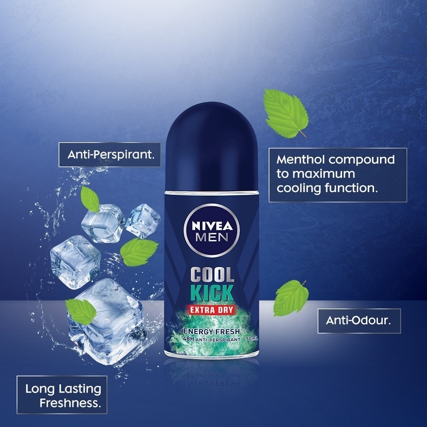 Deodorant Roll On Cool Kick Energy Fresh 50ml