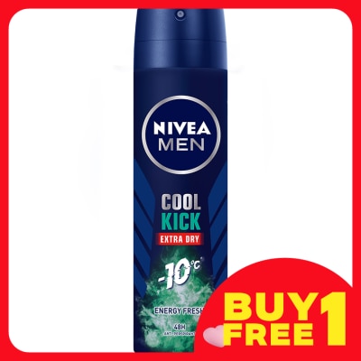 NIVEA FOR MEN Deodorant Spray Cool Kick Energy Fresh 150ml