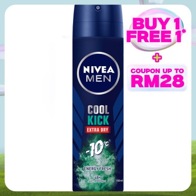 NIVEA FOR MEN Deodorant Spray Cool Kick Energy Fresh 150ml