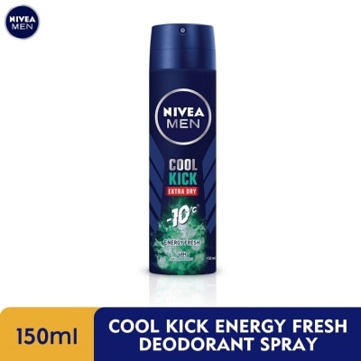 NIVEA FOR MEN Deodorant Spray Cool Kick Energy Fresh 150ml