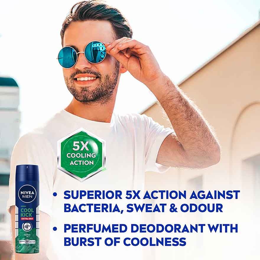 Deodorant Spray Cool Kick Energy Fresh 2x150ml image