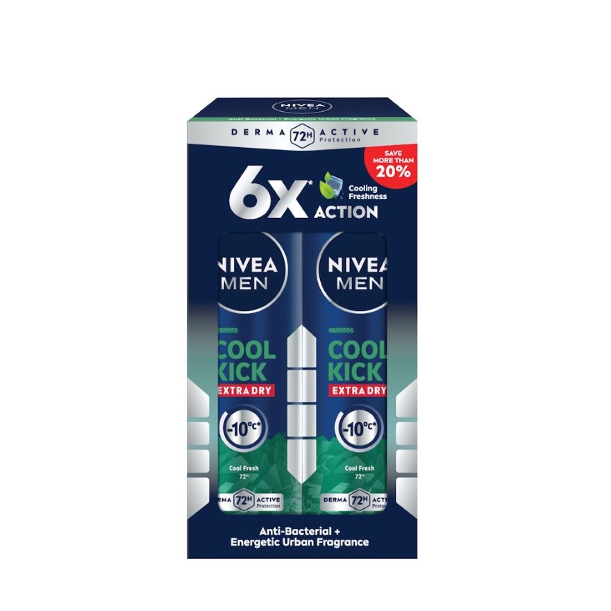 Deodorant Spray Cool Kick Energy Fresh 2x150ml image