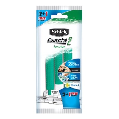 SCHICK Exacta2 Sensitive Disposable Razor 3's