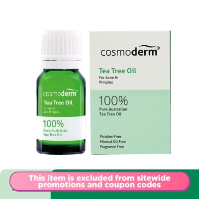 COSMODERM Tea Tree Oil 100% Pure Australian Tea Tree Oil 10m