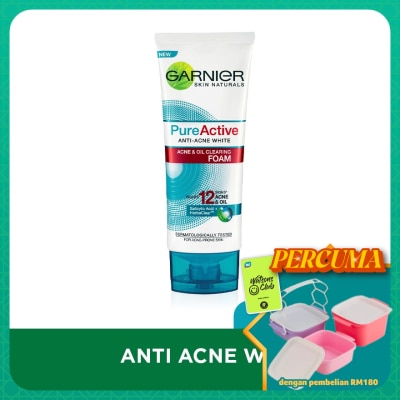 GARNIER - PureActive Acne & Oil Clearing Foam 100ml