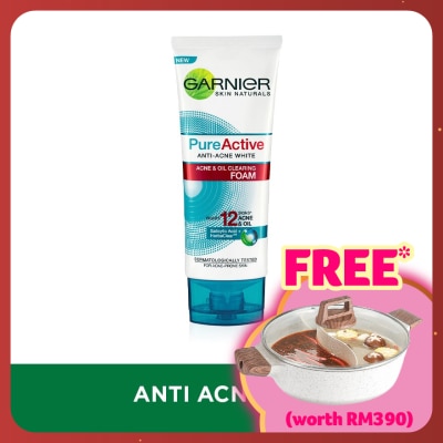 GARNIER PureActive Acne & Oil Clearing Foam 100ml