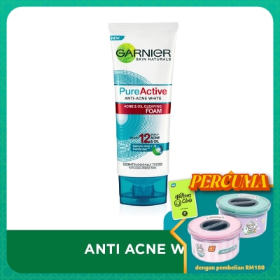 GARNIER PureActive Acne & Oil Clearing Foam 100ml