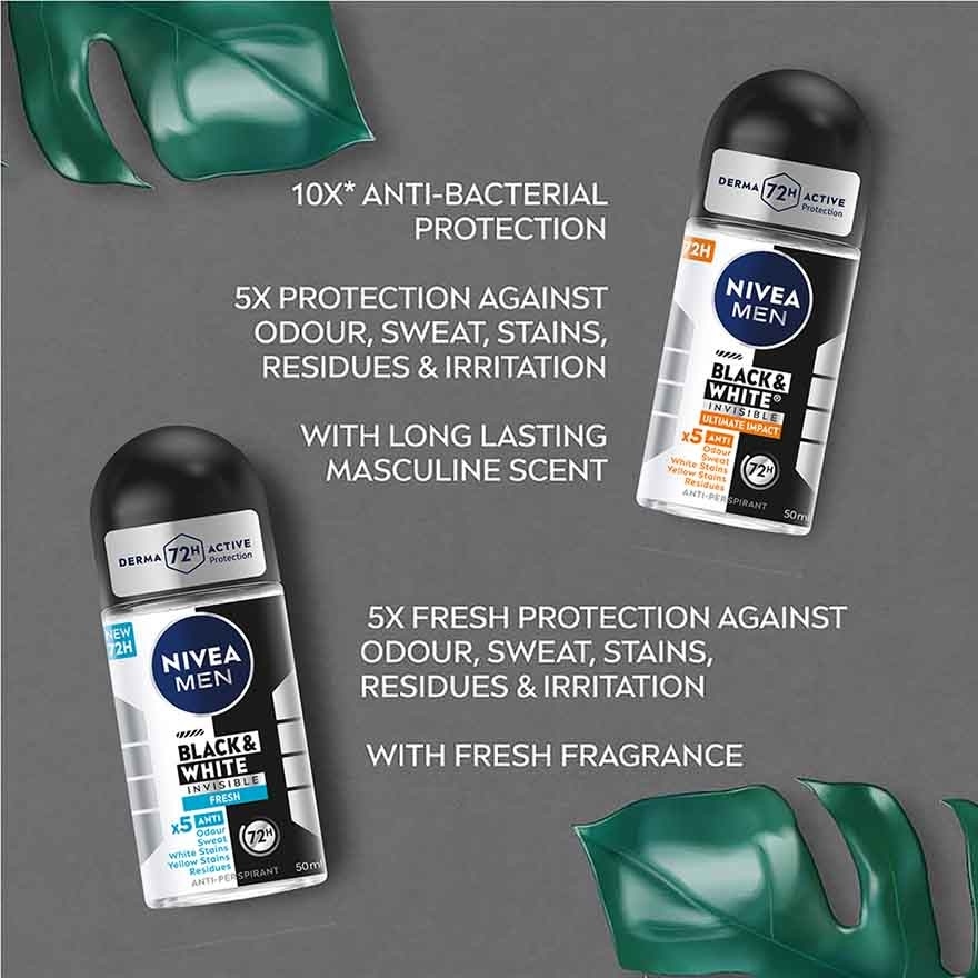 Deodorant Black & White Roll On 50ml image