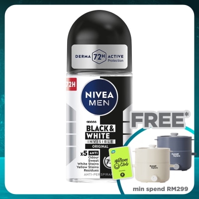NIVEA FOR MEN Deodorant Black & White Roll On 50ml