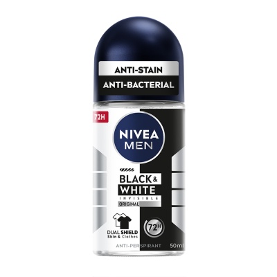 NIVEA FOR MEN - Deodorant Black & White Roll On 50ml image