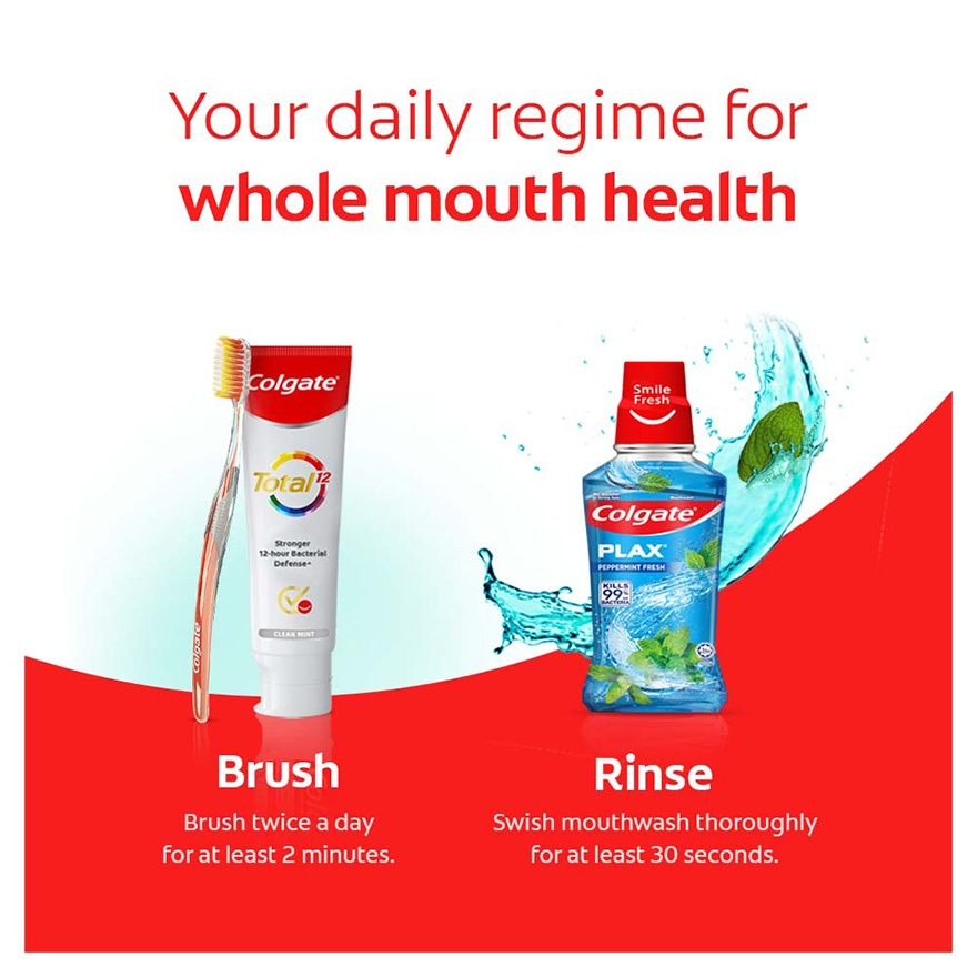 Colgate Plax Peppermint Mouthwash Valuepack 750mlx2 image