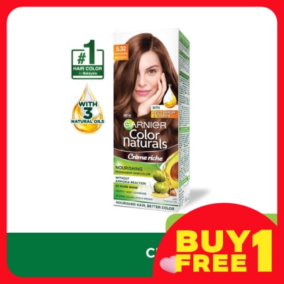GARNIER HAIR COLOR Color Naturals 5.32 Caramel Brown 1's