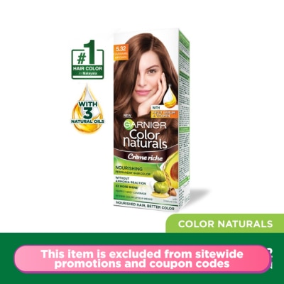 GARNIER HAIR COLOR Color Naturals 5.32 Caramel Brown 1's