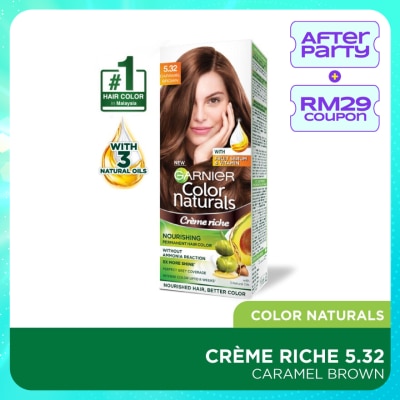 GARNIER HAIR COLOR Color Naturals 5.32 Caramel Brown 1's