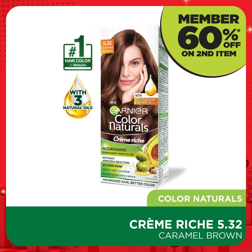 Color Naturals 5.32 Caramel Brown 1's