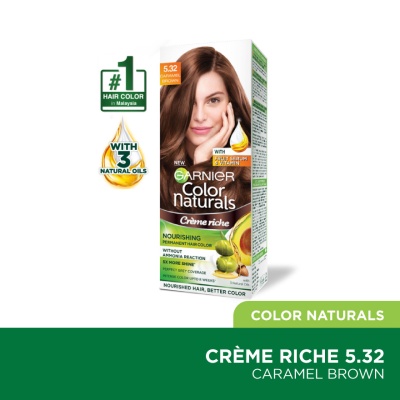 GARNIER HAIR COLOR - Color Naturals 5.32 Caramel Brown 1's image