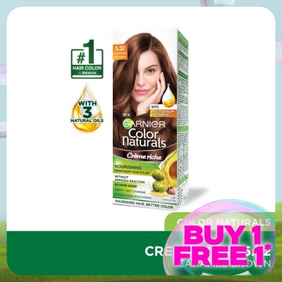 GARNIER HAIR COLOR Color Naturals 5.32 Caramel Brown 1's