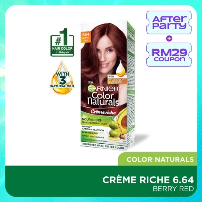 GARNIER HAIR COLOR Color Naturals 6.64 Berry Red 1's