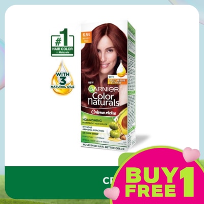 GARNIER HAIR COLOR Color Naturals 6.64 Berry Red 1's