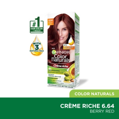 GARNIER HAIR COLOR - Color Naturals 6.64 Berry Red 1's image