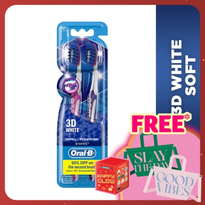 ORAL-B 3D White Toothbrush (Soft) 2's