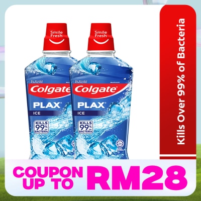 COLGATE Colgate Plax Ice mouthwash Valuepack 750ml X2