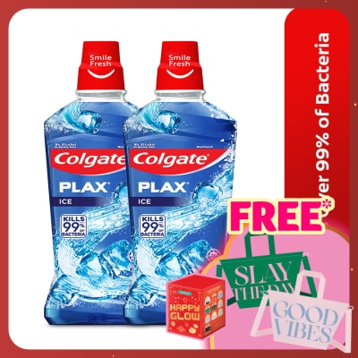 COLGATE Colgate Plax Ice mouthwash Valuepack 750ml X2