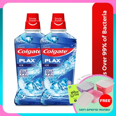 COLGATE Colgate Plax Ice mouthwash Valuepack 750ml X2
