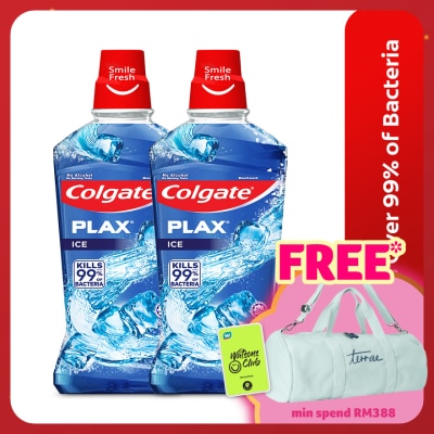 COLGATE Colgate Plax Ice mouthwash Valuepack 750ml X2