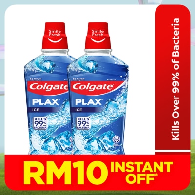 COLGATE Colgate Plax Ice mouthwash Valuepack 750ml X2