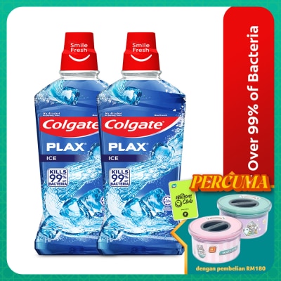 COLGATE Colgate Plax Ice mouthwash Valuepack 750ml X2