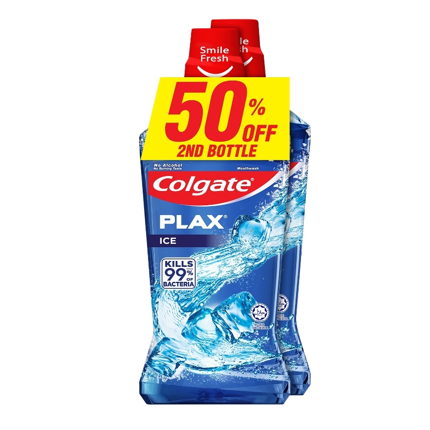 Colgate Plax Ice mouthwash Valuepack 750ml X2 image