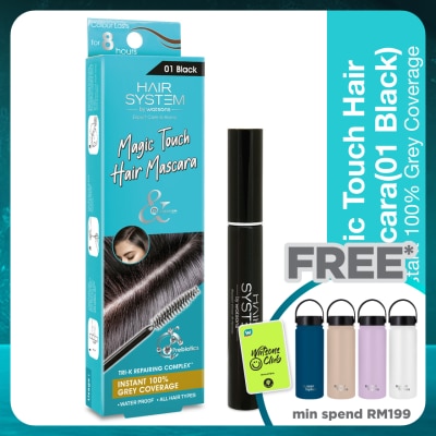 HAIR SYSTEM BY WATSONS Hair Mascara Black 01 10ml